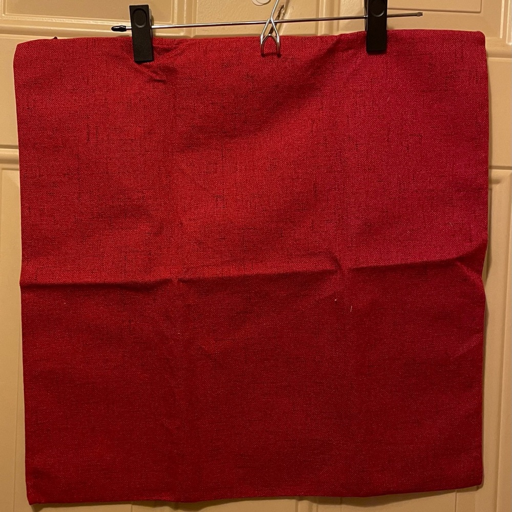 Red Throw Pillow Covers Set of Two